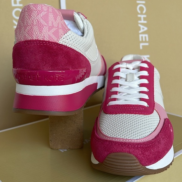 MICHEL KORS ANDI TRAINER
FAUX LEATHER/SUEDE
Electric Pink Multi 
Sneakers - Picture 9 of 16